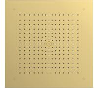 Hansgrohe Raindance ducha con efecto lluvia 40x40 cm cuadrada oro 26252990