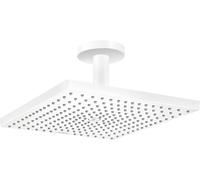 hansgrohe Raindance E 300 - Alcachofa de ducha (alcachofa con conexión a techo), color blanco mate