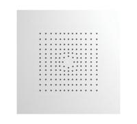 hansgrohe Raindance E - rociador de ducha integrado en el techo, ducha fija rectangular (400 x 400 mm), cabezal de ducha lluvia con 1 tipo de chorro, blanco mate, 26252700