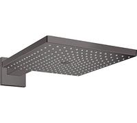 hansgrohe Raindance E ducha de techo 300, 1jet EcoSmart, con brazo de ducha, 26239340, Color: Cromo negro cepillado