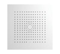 hansgrohe Raindance E - rociador de ducha max. 8 l/min (EcoSmart) integrado en el techo, ducha fija rectangular (400 x 400 mm), cabezal de ducha lluvia con 1 tipo de chorro, blanco mate, 26253700