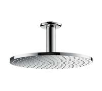 Hansgrohe Raindance S - Ducha fija 240, con tecnología PowderRain, montaje en techo, cromo