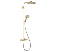 Hansgrohe Raindance Select S Sistema de ducha con termostato 240 1 tipo de chorro PowderRain, bronce cepillado, 27633140