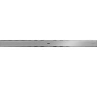 hansgrohe RainDrain Allround, compact set completo de desagüe lineal de ducha, canaleta ducha 1000mm, canal de drenaje para instalación estándar y plana, acabado de acero inoxidable