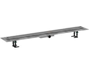 hansgrohe RainDrain Compact, compact set completo de desagüe lineal de ducha, canaleta ducha 1200mm alicatable, canal de drenaje para instalación plana