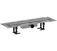 hansgrohe RainDrain Compact kit completo canal de ducha 600, para instalación estándar, acero inoxidable cepillado, 56174800