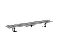 hansgrohe RainDrain Compact kit completo canal de ducha 1000, para instalación plana, acero inoxidable cepillado, 56170800