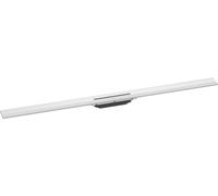 hansgrohe RainDrain Flex 56054700 - Juego completo de desagüe de ducha (1200 cm, se puede acortar para montaje en pared, canal blanco mate, 120 cm)
