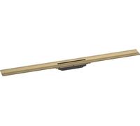 hansgrohe RainDrain Flex set completo canal de ducha 1000mm curable para montaje en pared, 56053140, Color: Bronce cepillado