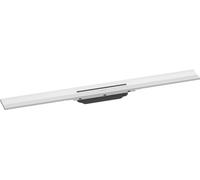 hansgrohe RainDrain Flex set completo canal de ducha 800mm curable para montaje en pared, 56051700, Color: blanco mate
