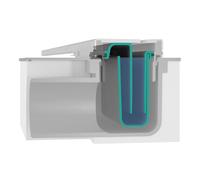 hansgrohe RainDrain Flex set completo canal de ducha 900mm curable, 56045340, Color: Cromo negro cepillado