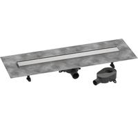 hansgrohe RainDrain Go kit completo canal de ducha 800, antirretorno, para instalación estándar/plana, 56273800, Color: acero inoxidable pulido