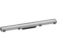 hansgrohe RainDrain Match - Canaleta de ducha (700 mm, marco ajustable, acero inoxidable cepillado)