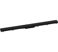 hansgrohe RainDrain Match set completo canal de ducha 1000mm con marco ajustable en altura, 56041670, Color: Negro Mate