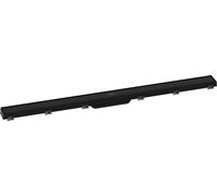 hansgrohe RainDrain Match set completo canal de ducha 1000mm con marco ajustable en altura, 56041670, Color: Negro Mate