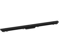 hansgrohe RainDrain Match Plus 1000 56217670 - Canaleta de ducha con marco ajustable en altura, color negro mate, 100 cm