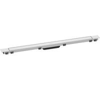 hansgrohe RainDrain Match Plus - Juego de canalón de ducha, canalón de 1000 mm, desagüe de suelo ducha con marco regulable en altura, color blanco mate
