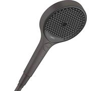 hansgrohe Rainfinity 26864340 - Alcachofa de ducha (130 mm, 3 chorros), color negro cepillado