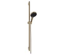 hansgrohe Rainfinity set de ducha 130, 3jet, S PURO barra de ducha 900mm, 28743140, Color: Bronce cepillado