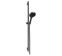 hansgrohe Rainfinity set de ducha 130, EcoSmart, 3jet, S PURO barra de ducha 900mm, 28744340, Color: Cromo negro cepillado