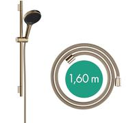 hansgrohe Rainfinity set de ducha 130, 3jet, S PURO barra de ducha 650mm, 28745140, Color: Bronce cepillado