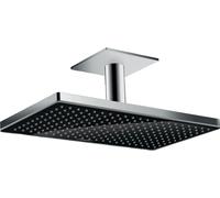 Hansgrohe Rainmaker Select ducha con efecto lluvia 46.6x27 cm rectangular cromo-negro 24002600