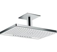 Hansgrohe Rainmaker Select ducha con efecto lluvia 46.6x30 cm rectangular cromo-blanco 24014400
