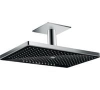 Hansgrohe Rainmaker Select ducha con efecto lluvia 46x30 cm rectangular cromo-negro 24006600
