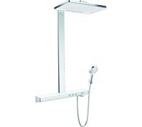 hansgrohe RainmakerSelect 460 2jet con termostato, montaje en superficie, 3 consumidores, blanco/cromo, 27109400