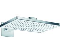 hansgrohe RainmakerSelect 460 2jet ducha mural con brazo de ducha 460 mm, 24005400, Color: Cromado / Blanco