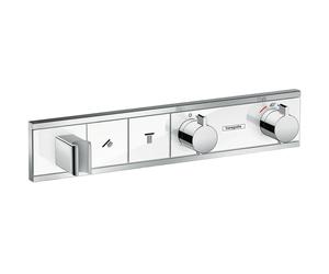 Hansgrohe RainSelect grifo de bañera y ducha empotrado con termostato cromo-blanco 15355400