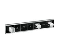 Hansgrohe RainSelect grifo de bañera y ducha empotrado con termostato cromo-negro 15356600