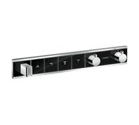 Hansgrohe RainSelect grifo de bañera y ducha empotrado con termostato cromo-negro 15357600