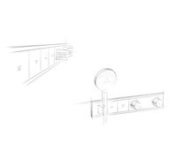 hansgrohe RainSelect juego terminado empotrado para 2 consumidores, 15355400,...