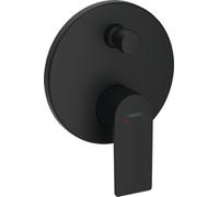 hansgrohe Rebris E mezclador monomando oculto para bañera iBox universal, 72468670, Color: Negro Mate