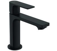 hansgrohe Rebris E mezclador monomando de lavabo 110 CoolStart con desagüe automático, 133 mm de proyección, 72559670, Color: Negro Mate