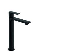 hansgrohe Rebris E mezclador monomando de lavabo 240 CoolStart para lavabos con desag&uumle automÃ¡tico, proyecciÃ³n de 169 mm, 72581, Color: Negro Mate - 72581670