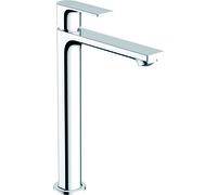 hansgrohe Rebris E mezclador monomando de lavabo 240 CoolStart para lavabos, proyección: 169 mm, sin juego de desagüe, cromo, 72583000