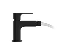 hansgrohe Rebris E Mezclador monomando de bidé con vaciador automático, negro mate, 72211670