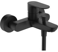 Hansgrohe Rebris S grifo de bañera y ducha a pared negro 72443670
