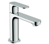 hansgrohe Rebris S mezclador monomando de lavabo 110 CoolStart con desagüe automático, 133 mm de proyección, 72519000, Color: cromado