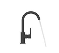 hansgrohe Rebris S mezclador monomando de lavabo 210, caÃ±o giratorio, con desag&uumle automÃ¡tico, proyecciÃ³n de 154 mm, 72536, Color: Negro Mate - 72536670