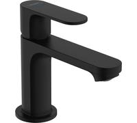 hansgrohe Rebris S Mezclador simple 80 para agua fría sin vaciador, negro mate, 72503670