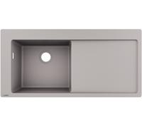 Hansgrohe S 51 fregadero de granito 105x41.5 cm gris/grafito/ónix 43330380