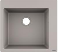 Hansgrohe S 51 fregadero de granito 56x54 cm gris/grafito/ónix 43312380