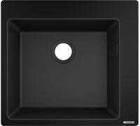 Hansgrohe S 51 fregadero de granito 56x54 cm negro 43312170