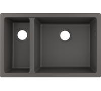 Hansgrohe S 51 fregadero de granito 71x45 cm gris/grafito/ónix 43433290
