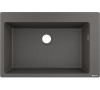 Hansgrohe S 51 fregadero de granito 77x51 cm gris/grafito/ónix 43313290