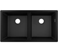 Hansgrohe S 51 fregadero de granito 82x45 cm negro-gris/grafito/ónix 43434170