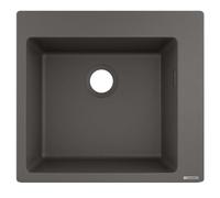 Hansgrohe S 51 fregadero de granito 56x54 cm gris/grafito/ónix 43312290